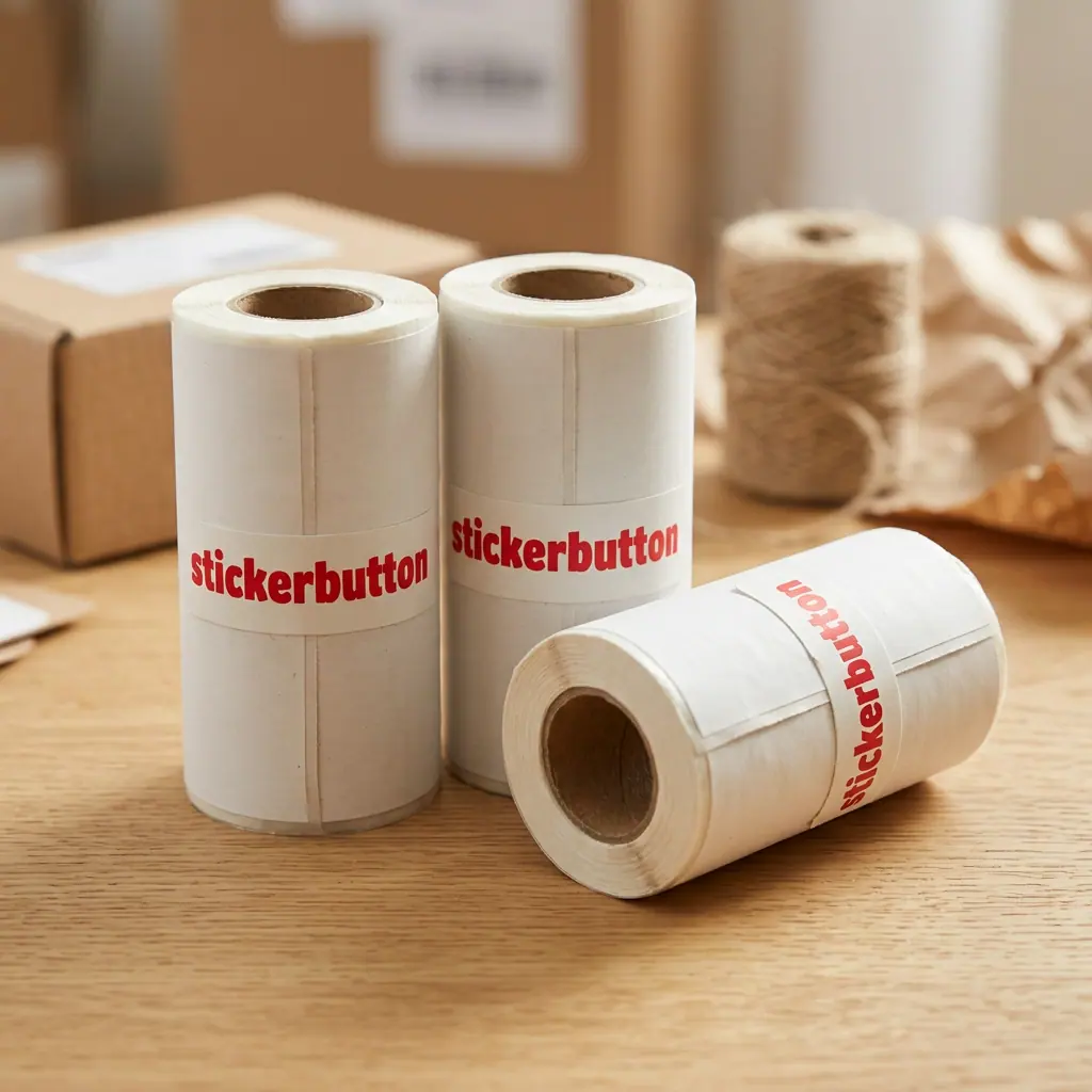 Stickerbutton refill set of three sticker rolls